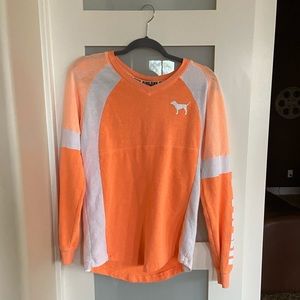 PINK- oversized long sleeve top